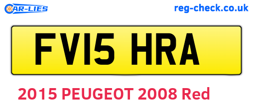 FV15HRA are the vehicle registration plates.