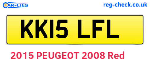 KK15LFL are the vehicle registration plates.