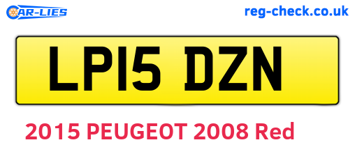 LP15DZN are the vehicle registration plates.