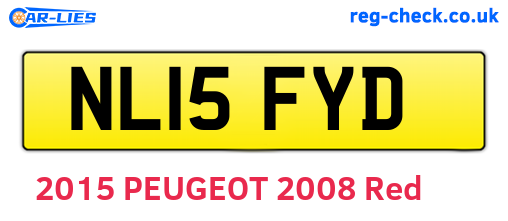 NL15FYD are the vehicle registration plates.