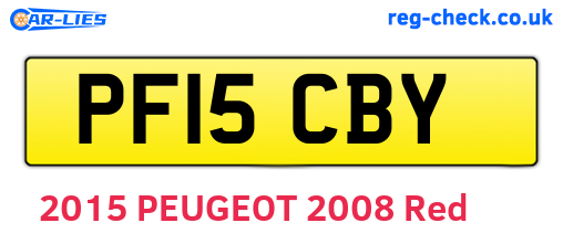 PF15CBY are the vehicle registration plates.