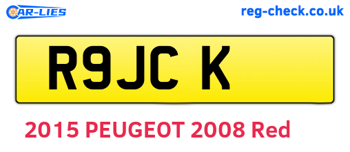 R9JCK are the vehicle registration plates.