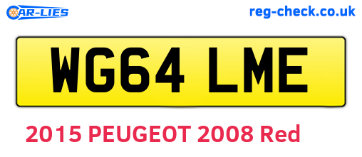 WG64LME are the vehicle registration plates.