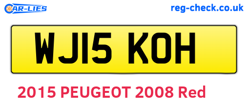 WJ15KOH are the vehicle registration plates.
