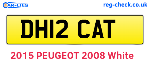 DH12CAT are the vehicle registration plates.