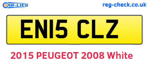 EN15CLZ are the vehicle registration plates.
