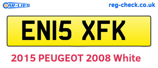EN15XFK are the vehicle registration plates.