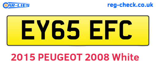 EY65EFC are the vehicle registration plates.