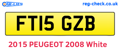 FT15GZB are the vehicle registration plates.