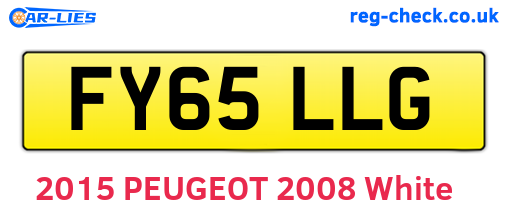 FY65LLG are the vehicle registration plates.