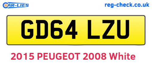 GD64LZU are the vehicle registration plates.