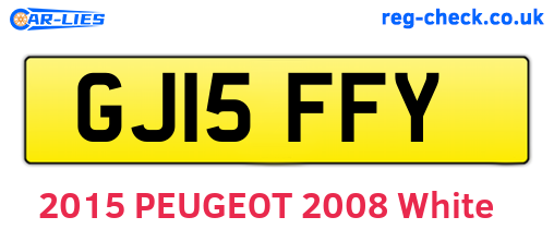 GJ15FFY are the vehicle registration plates.