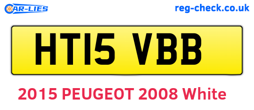HT15VBB are the vehicle registration plates.