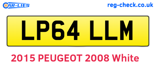 LP64LLM are the vehicle registration plates.
