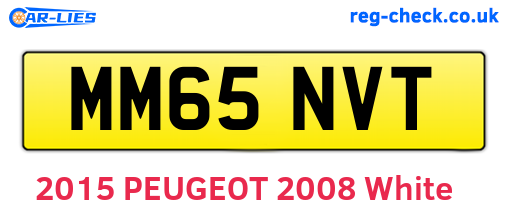 MM65NVT are the vehicle registration plates.