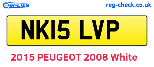 NK15LVP are the vehicle registration plates.