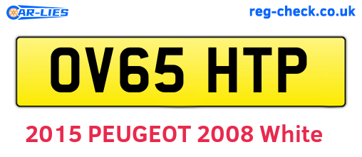 OV65HTP are the vehicle registration plates.