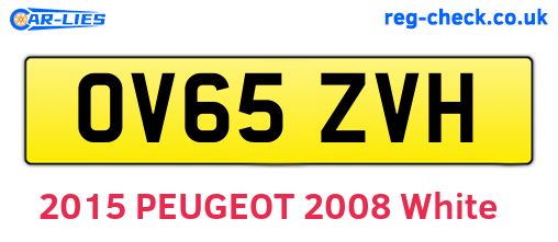OV65ZVH are the vehicle registration plates.