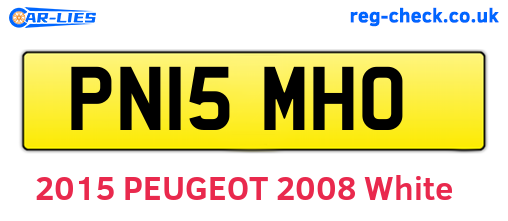 PN15MHO are the vehicle registration plates.