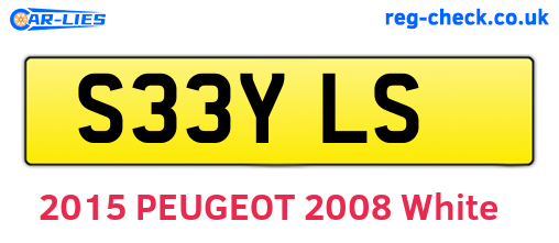 S33YLS are the vehicle registration plates.