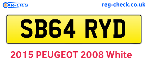 SB64RYD are the vehicle registration plates.