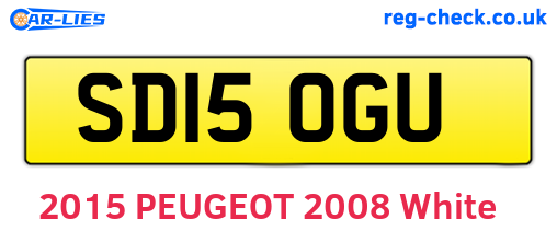 SD15OGU are the vehicle registration plates.