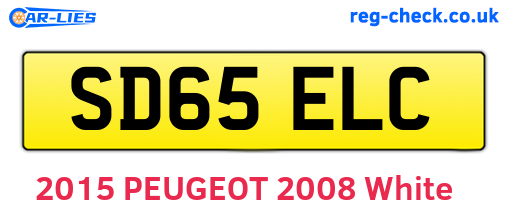 SD65ELC are the vehicle registration plates.