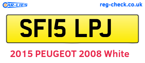 SF15LPJ are the vehicle registration plates.