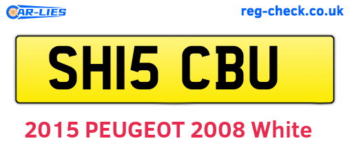 SH15CBU are the vehicle registration plates.