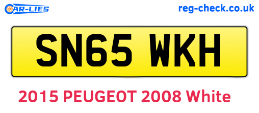 SN65WKH are the vehicle registration plates.