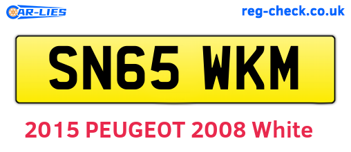 SN65WKM are the vehicle registration plates.