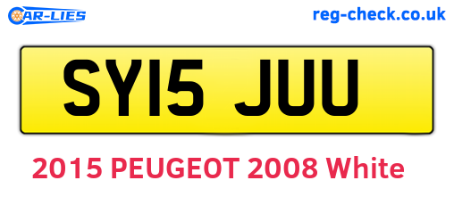 SY15JUU are the vehicle registration plates.