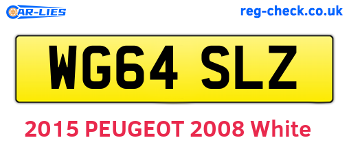 WG64SLZ are the vehicle registration plates.