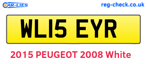 WL15EYR are the vehicle registration plates.