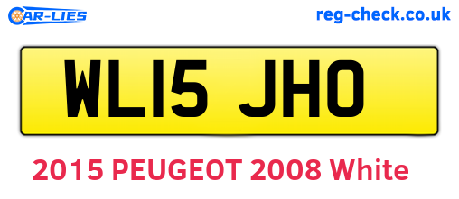 WL15JHO are the vehicle registration plates.