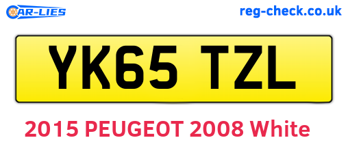 YK65TZL are the vehicle registration plates.