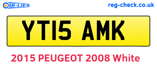 YT15AMK are the vehicle registration plates.