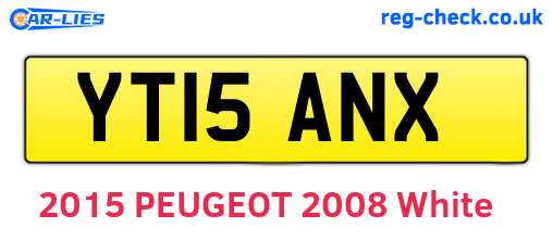 YT15ANX are the vehicle registration plates.