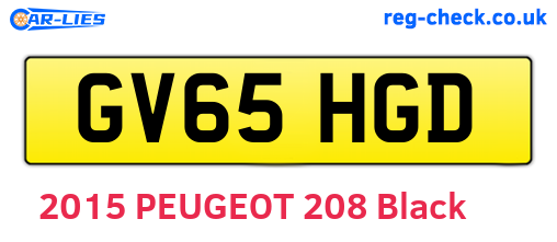 GV65HGD are the vehicle registration plates.