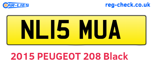 NL15MUA are the vehicle registration plates.