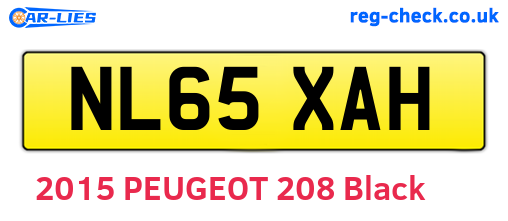 NL65XAH are the vehicle registration plates.