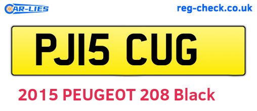 PJ15CUG are the vehicle registration plates.