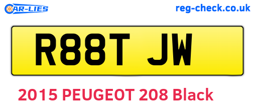 R88TJW are the vehicle registration plates.
