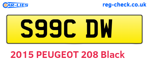 S99CDW are the vehicle registration plates.