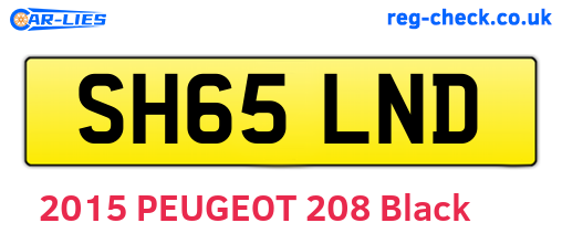 SH65LND are the vehicle registration plates.