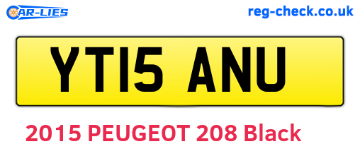 YT15ANU are the vehicle registration plates.