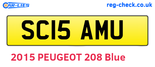 SC15AMU are the vehicle registration plates.