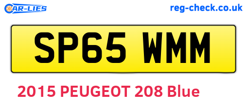 SP65WMM are the vehicle registration plates.