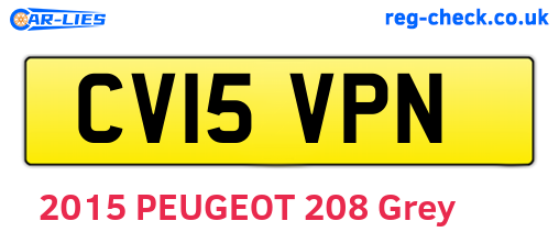 CV15VPN are the vehicle registration plates.