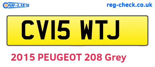 CV15WTJ are the vehicle registration plates.